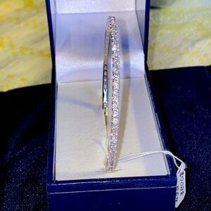 18K  White Gold Dimond Round bracelet US XS-S size high quality natural diamonds